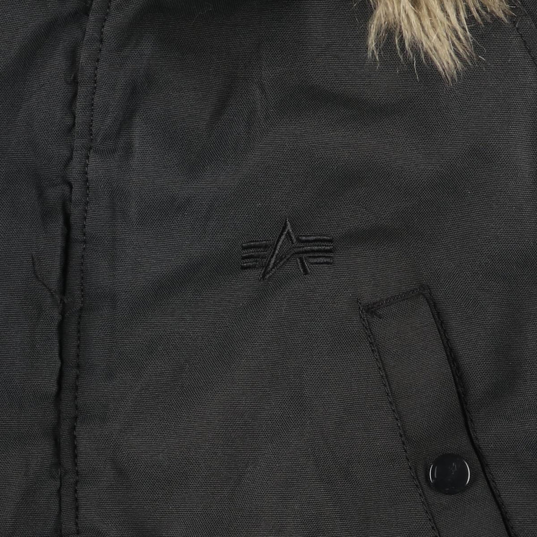 Special Price: Alpha N-3B Type Padded Military Flight Jacket, Men's Size Medium Nylon black type Vintage Second Hand