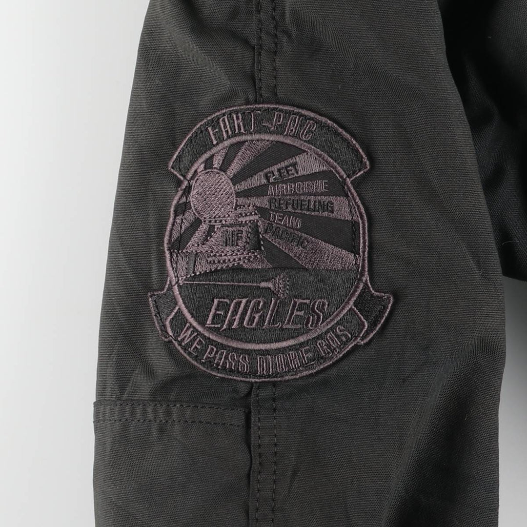 Special Price: Alpha N-3B Type Padded Military Flight Jacket, Men's Size Medium Nylon black type Vintage Second Hand