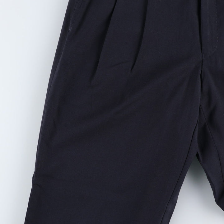 Ralph Lauren LAUREN TOTAL COMFORT two-pleat wool pants, men's size W33. wool navy blue type Vintage Second Hand