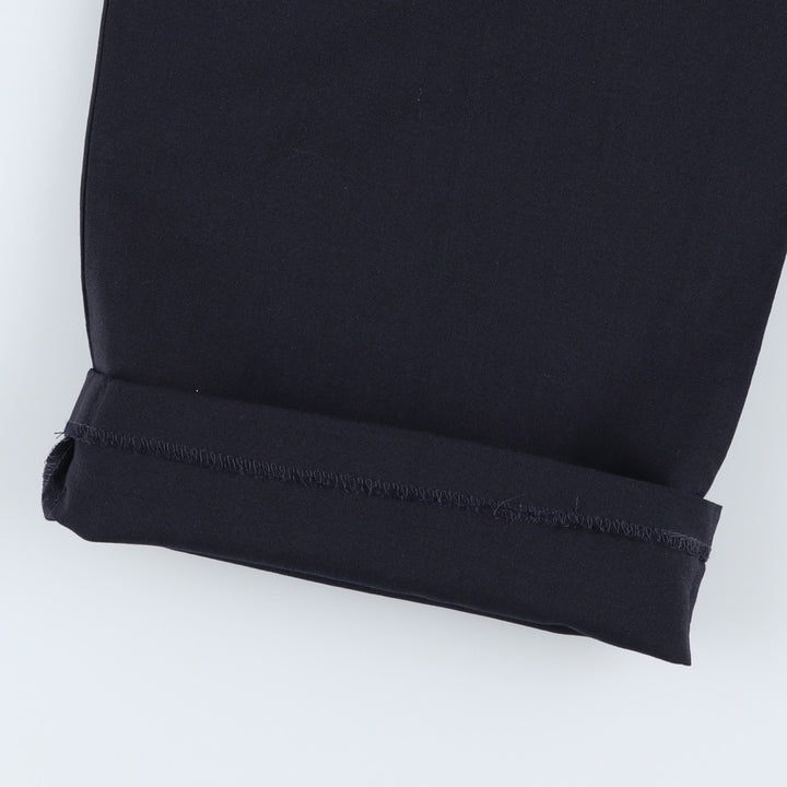 Ralph Lauren LAUREN TOTAL COMFORT two-pleat wool pants, men's size W33. wool navy blue type Vintage Second Hand