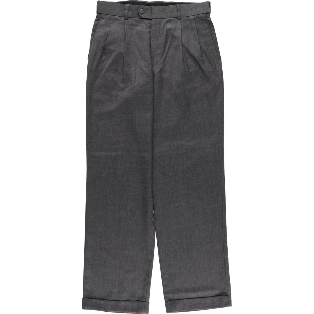 Stafford Two-pleat Slacks, Women's XL (W32) unclear gray type Vintage Second Hand