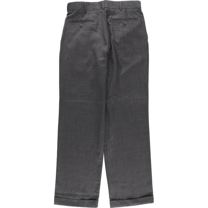 Stafford Two-pleat Slacks, Women's XL (W32) unclear gray type Vintage Second Hand