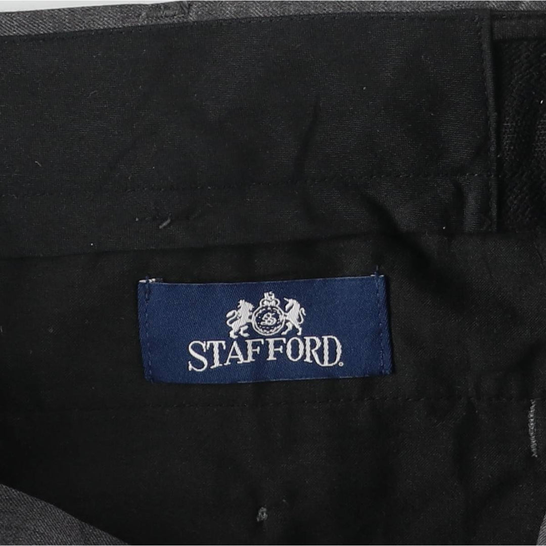 Stafford Two-pleat Slacks, Women's XL (W32) unclear gray type Vintage Second Hand