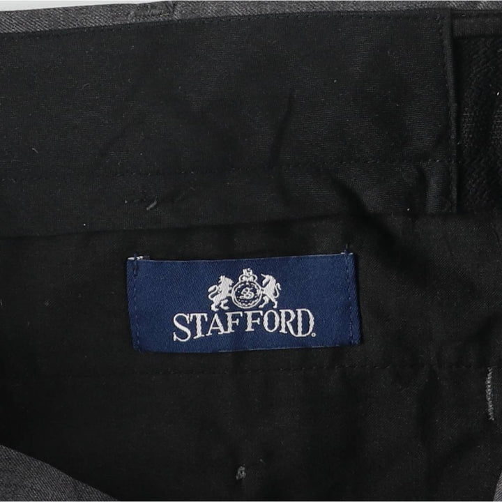 Stafford Two-pleat Slacks, Women's XL (W32) unclear gray type Vintage Second Hand