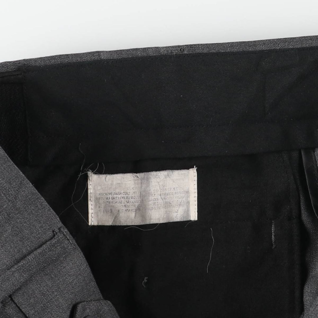 Stafford Two-pleat Slacks, Women's XL (W32) unclear gray type Vintage Second Hand
