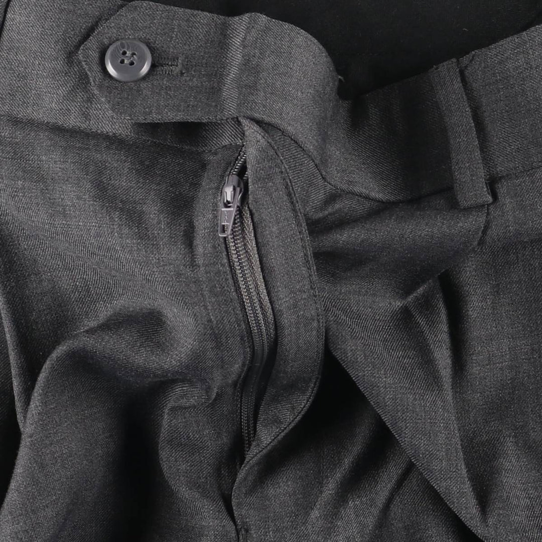 Stafford Two-pleat Slacks, Women's XL (W32) unclear gray type Vintage Second Hand