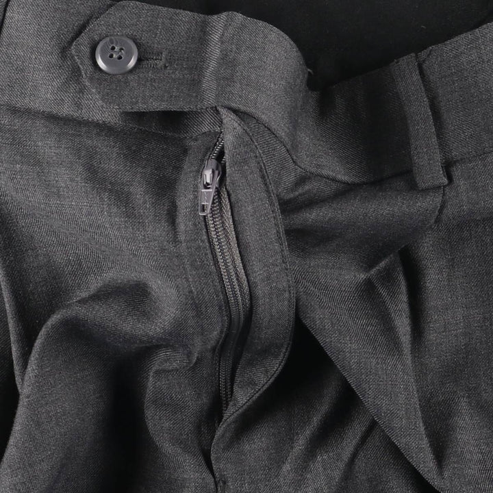 Stafford Two-pleat Slacks, Women's XL (W32) unclear gray type Vintage Second Hand