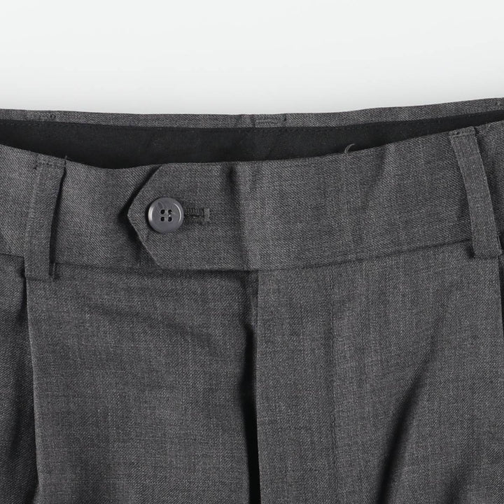 Stafford Two-pleat Slacks, Women's XL (W32) unclear gray type Vintage Second Hand