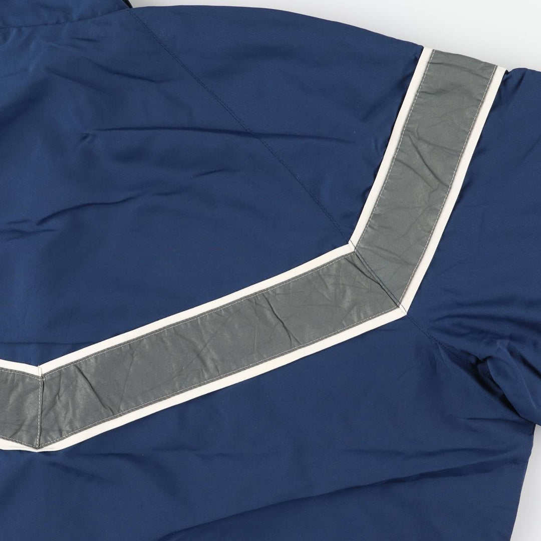 2000'S Civilian PTU Training Jacket, USAIR FORCE Windbreaker, Made in USA, Medium Regular, Men's Size Medium polyester navy blue type Vintage Second Hand