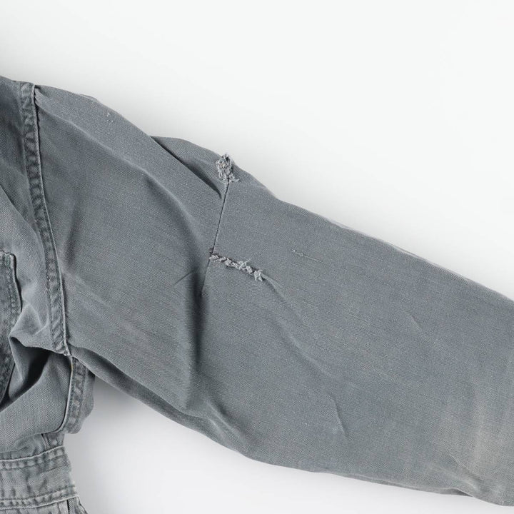 Big Ben HBT Herringbone Twill Long Sleeve Jumpsuit, Men's Size Medium, Vintage unclear gray type Vintage Second Hand