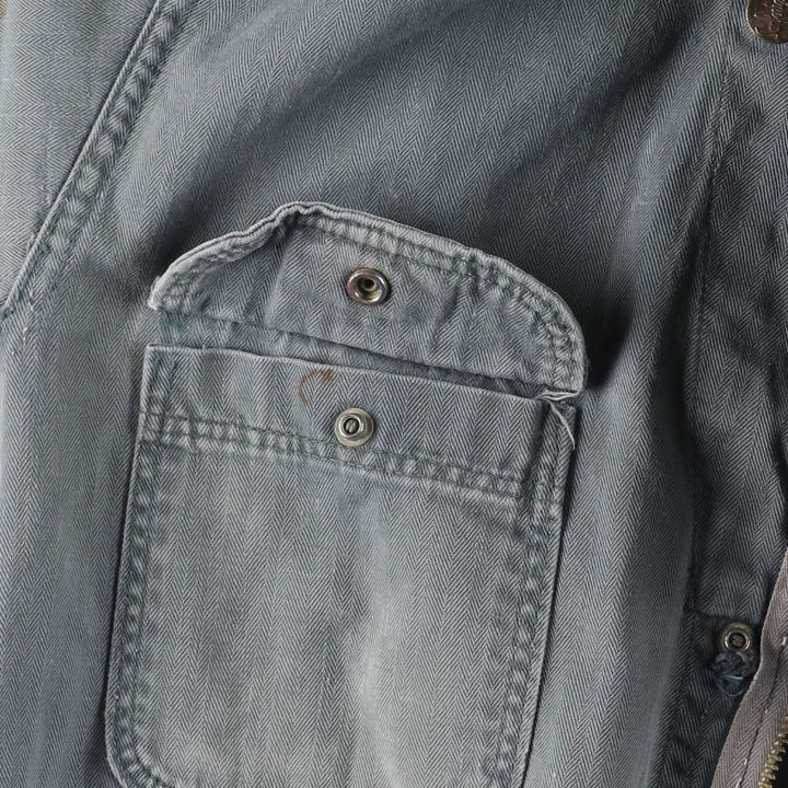 Big Ben HBT Herringbone Twill Long Sleeve Jumpsuit, Men's Size Medium, Vintage unclear gray type Vintage Second Hand