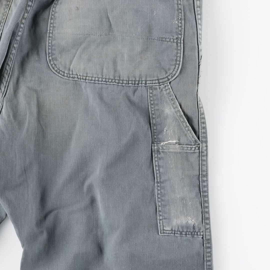Big Ben HBT Herringbone Twill Long Sleeve Jumpsuit, Men's Size Medium, Vintage unclear gray type Vintage Second Hand