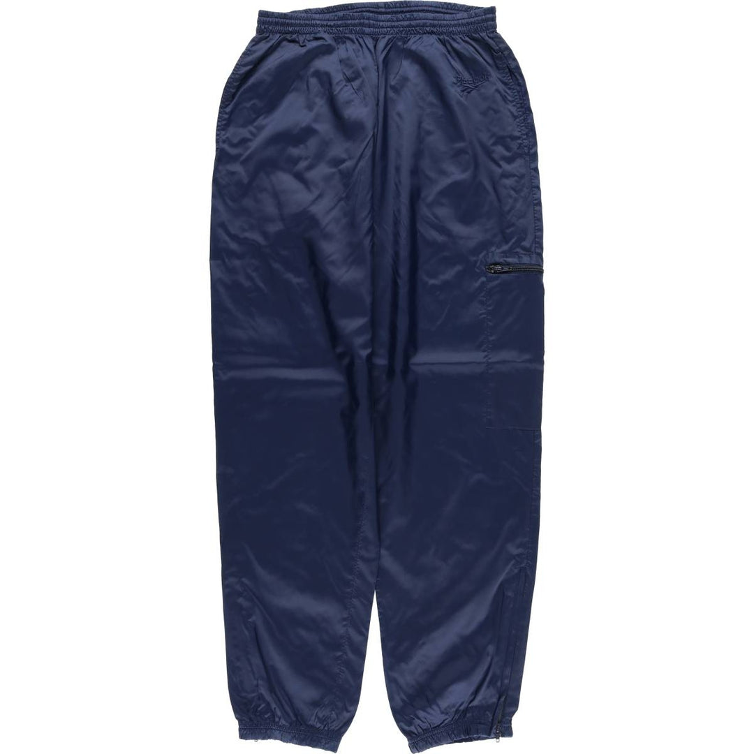 90'S Reebok Nylon Shaka Shaka Pants, Men's Size L, Vintage Nylon navy blue type Vintage Second Hand