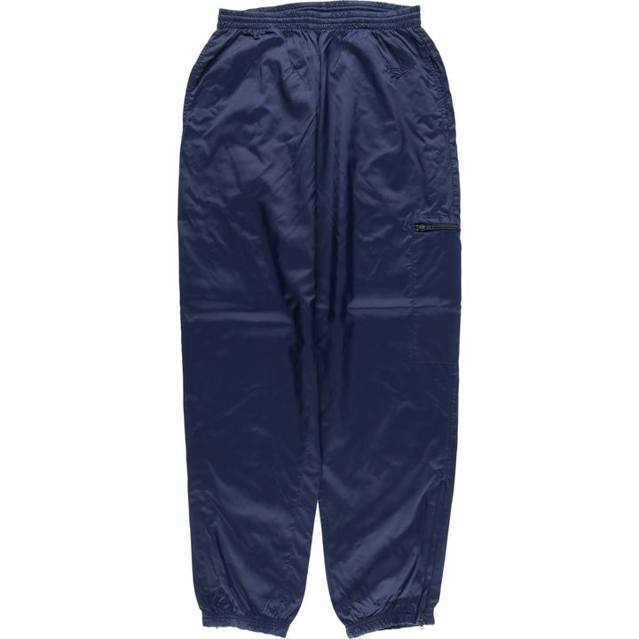 90'S Reebok Nylon Shaka Shaka Pants, Men's Size L, Vintage Nylon navy blue type Vintage Second Hand