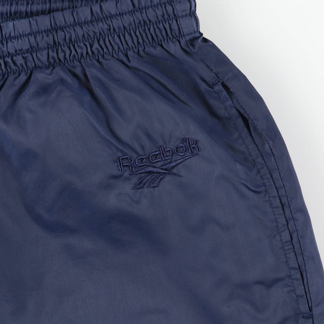 90'S Reebok Nylon Shaka Shaka Pants, Men's Size L, Vintage Nylon navy blue type Vintage Second Hand