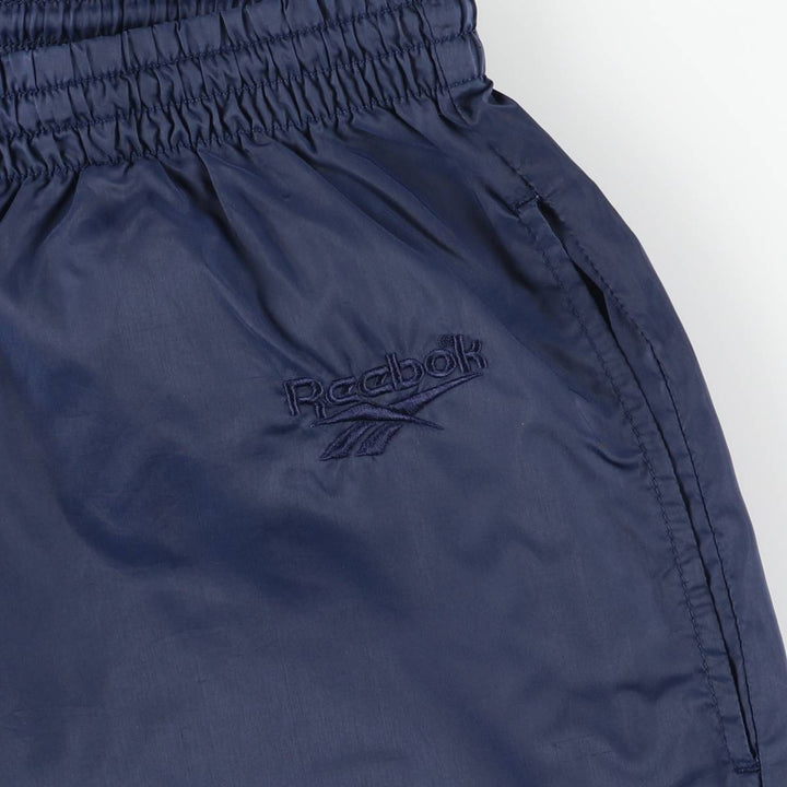 90'S Reebok Nylon Shaka Shaka Pants, Men's Size L, Vintage Nylon navy blue type Vintage Second Hand