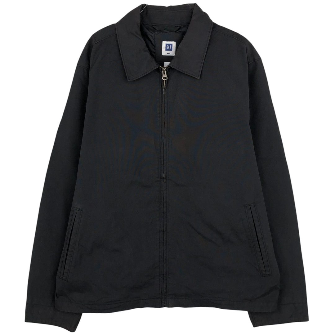 2000'S GAP collared cotton and nylon jacket, men's size L Nylon black type Vintage Second Hand