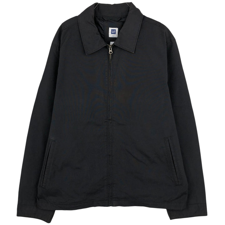 2000'S GAP collared cotton and nylon jacket, men's size L Nylon black type Vintage Second Hand