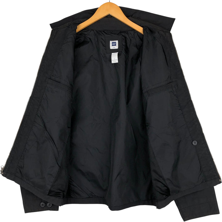 2000'S GAP collared cotton and nylon jacket, men's size L Nylon black type Vintage Second Hand