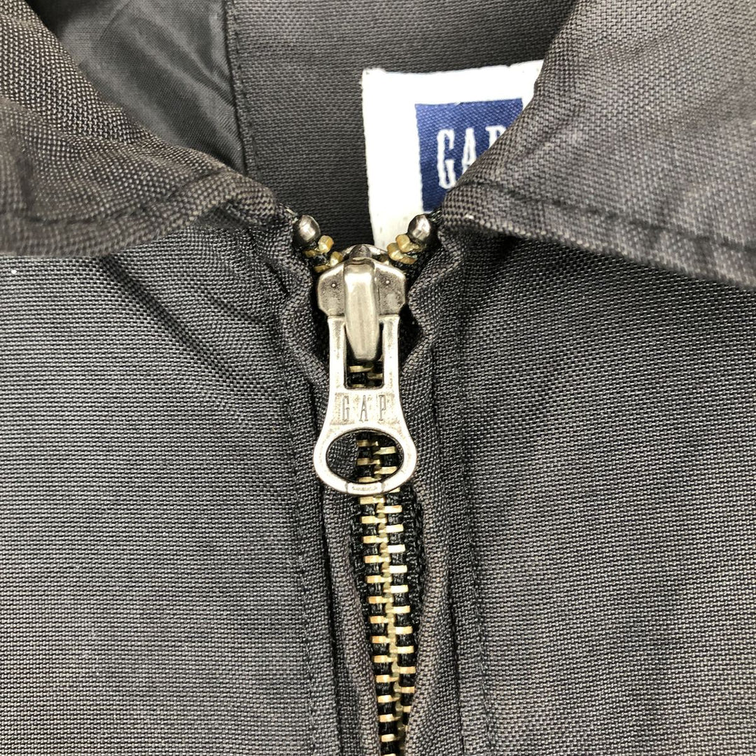 2000'S GAP collared cotton and nylon jacket, men's size L Nylon black type Vintage Second Hand