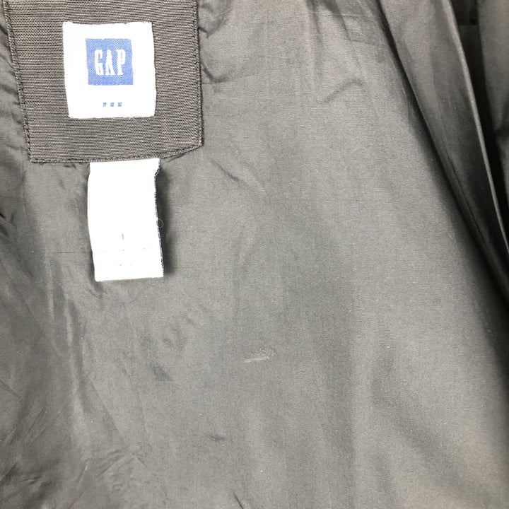 2000'S GAP collared cotton and nylon jacket, men's size L Nylon black type Vintage Second Hand