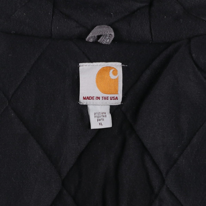 Special Price: Carhartt Active Jacket, Padded Duck Full-Zip Hoodie, Made in USA, Men's Size XL cotton gray type Vintage Second Hand