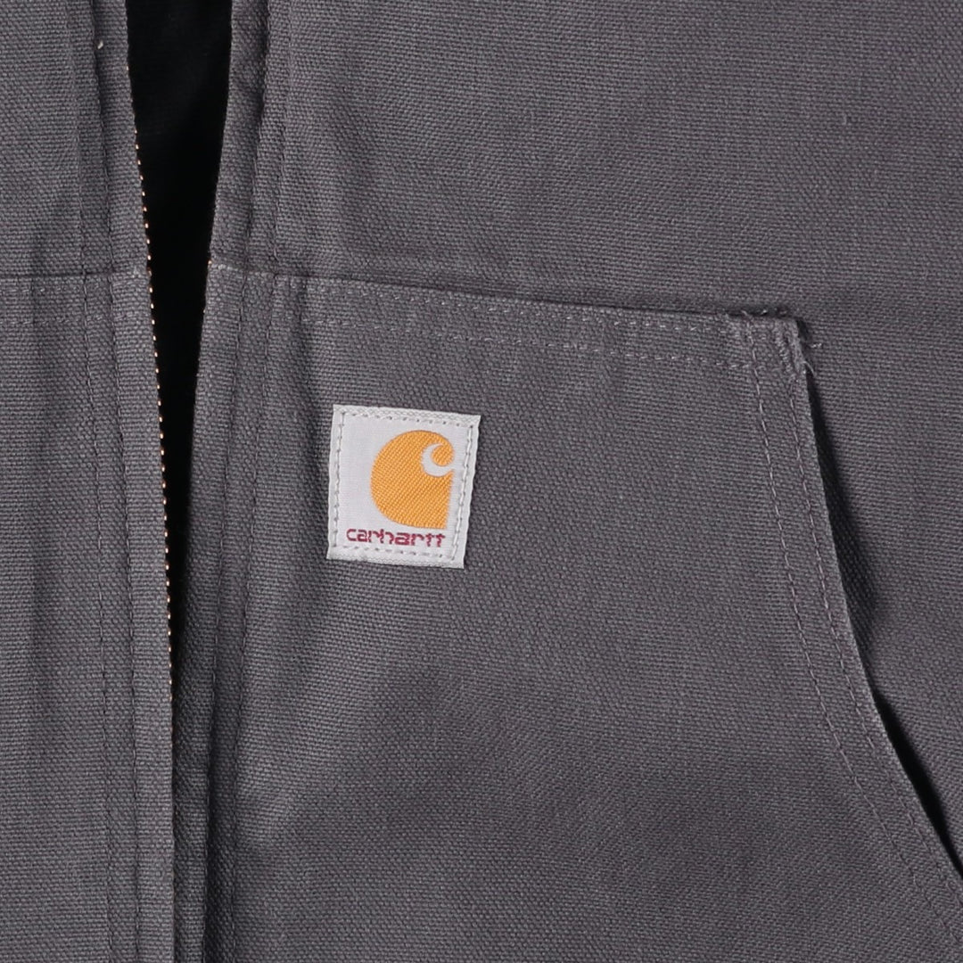 Special Price: Carhartt Active Jacket, Padded Duck Full-Zip Hoodie, Made in USA, Men's Size XL cotton gray type Vintage Second Hand