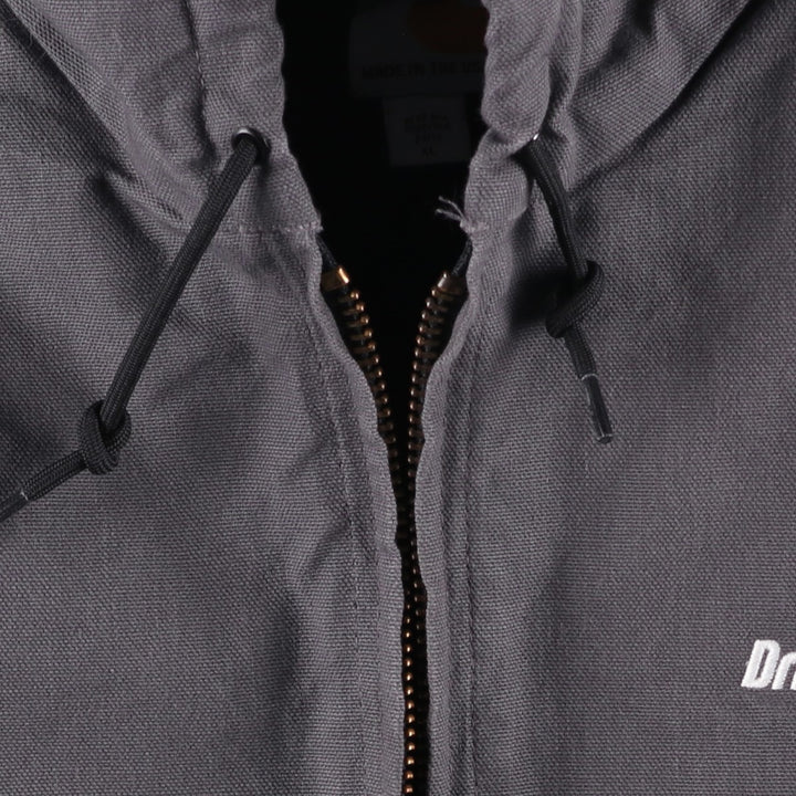 Special Price: Carhartt Active Jacket, Padded Duck Full-Zip Hoodie, Made in USA, Men's Size XL cotton gray type Vintage Second Hand