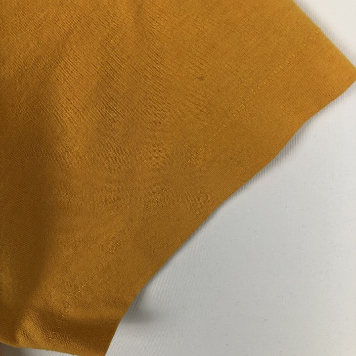 90'S Fruit of the Loom Best Printed T-shirt, Made in USA, Men's XL, Vintage cotton yellow type Vintage Second Hand