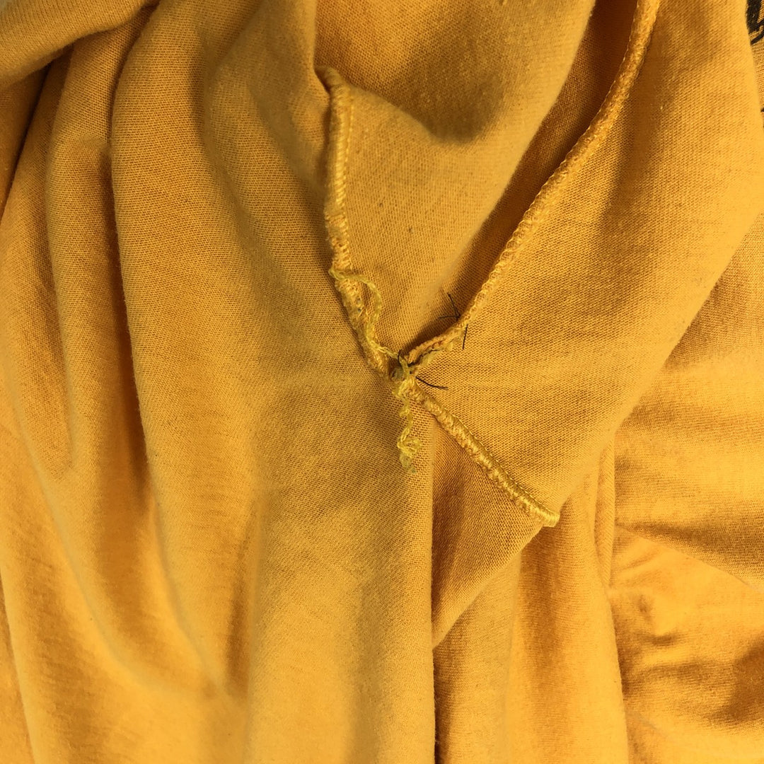 90'S Fruit of the Loom Best Printed T-shirt, Made in USA, Men's XL, Vintage cotton yellow type Vintage Second Hand