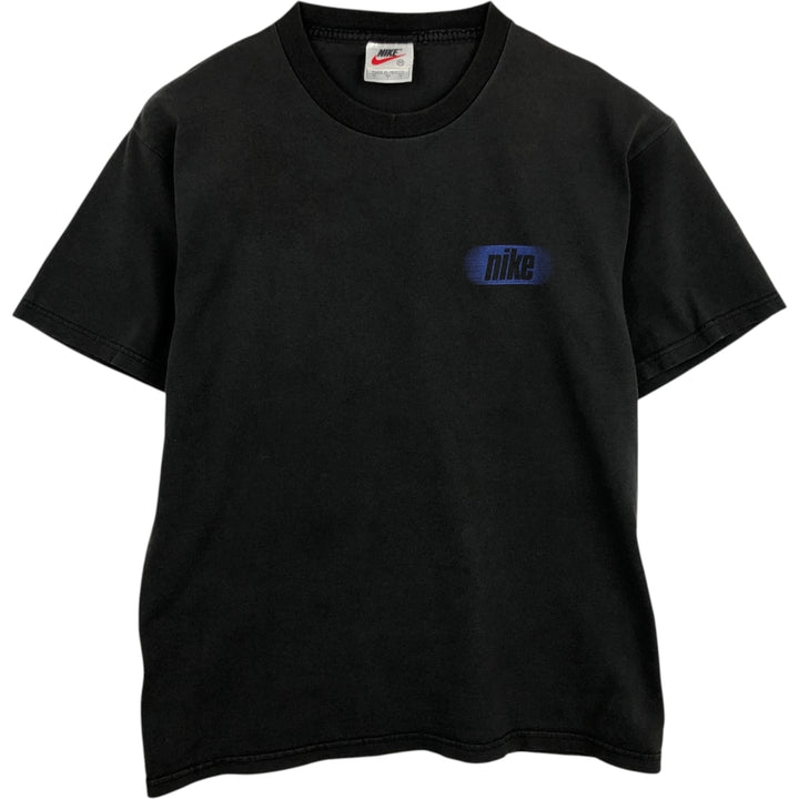 90'S Nike logo print T-shirt, men's size M (approx.) cotton black type Vintage Second Hand