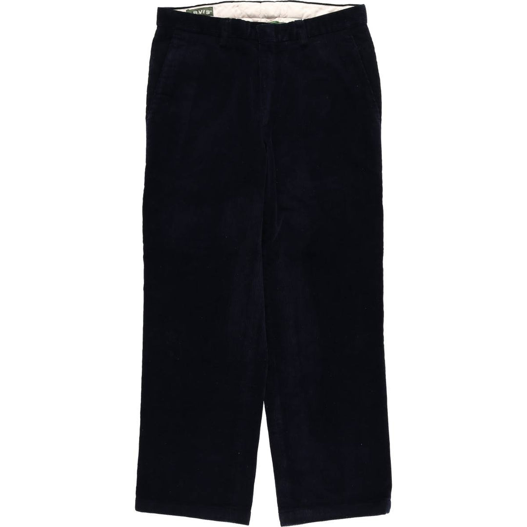 2000'S Orvis Brisbane Moss corduroy pants, men's size W34 cotton navy blue type Vintage Second Hand