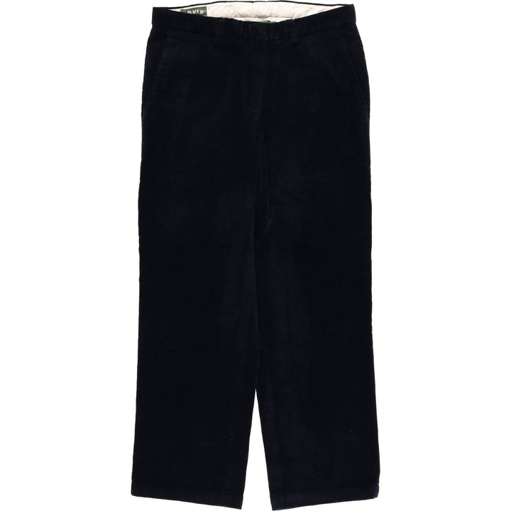 2000'S Orvis Brisbane Moss corduroy pants, men's size W34 cotton navy blue type Vintage Second Hand