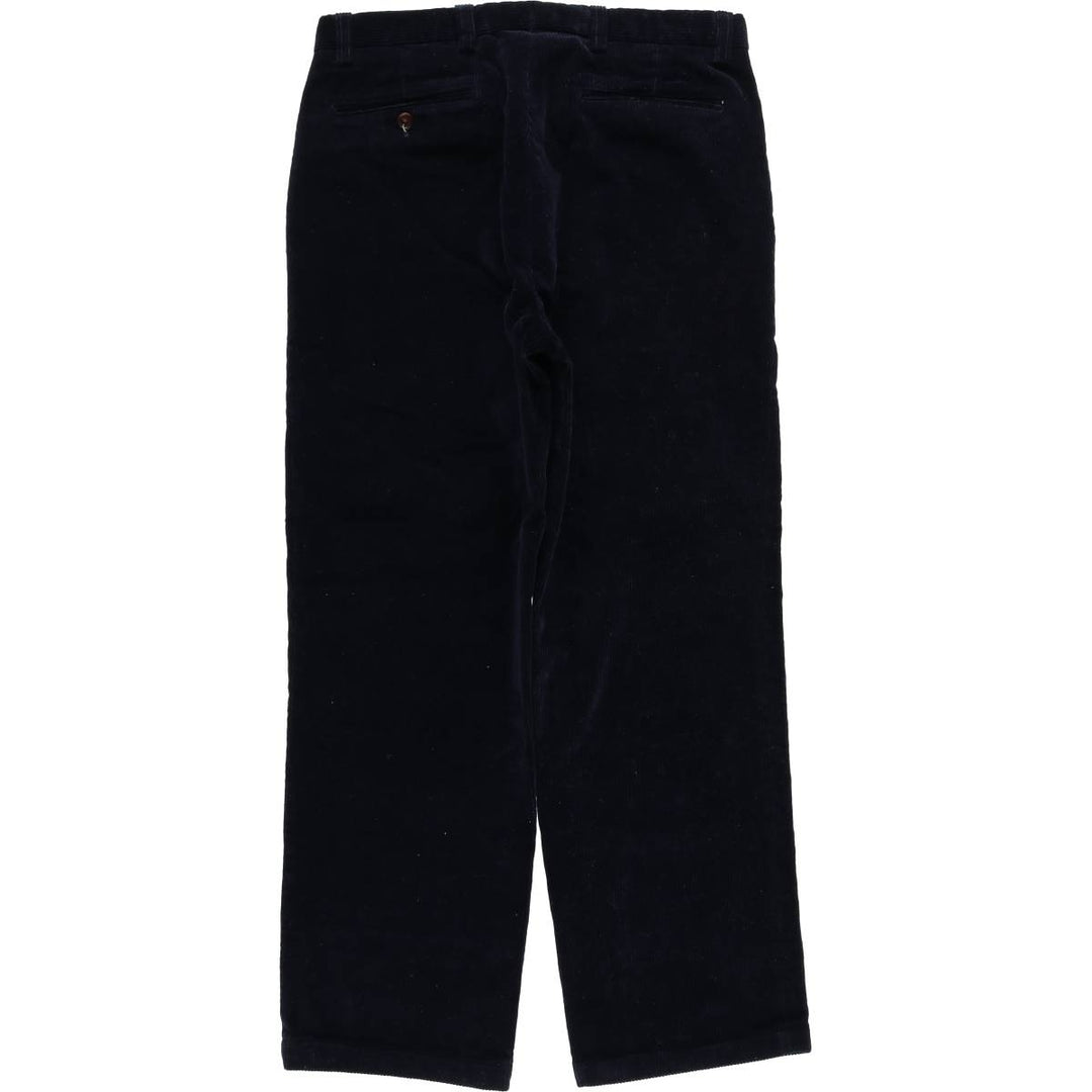 2000'S Orvis Brisbane Moss corduroy pants, men's size W34 cotton navy blue type Vintage Second Hand