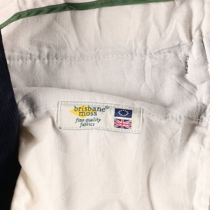 2000'S Orvis Brisbane Moss corduroy pants, men's size W34 cotton navy blue type Vintage Second Hand