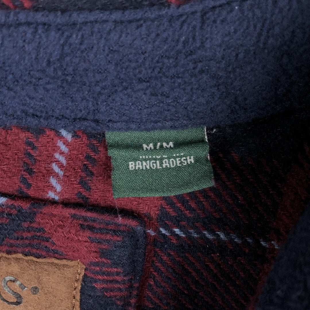 ORVIS Long Sleeve Flannel Check Shirt, Men's Size M cotton red type Vintage Second Hand