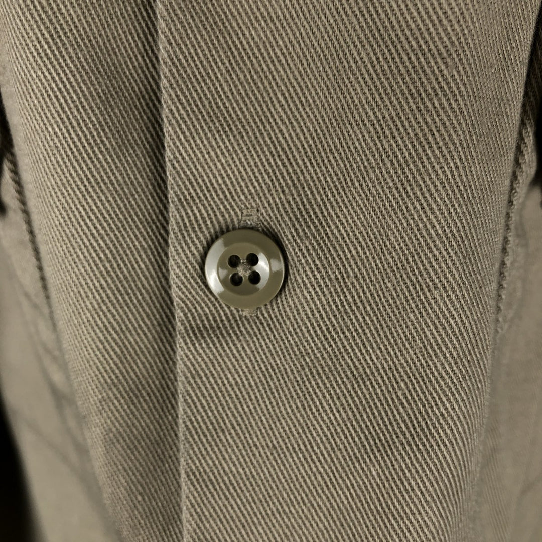 Dickies long-sleeved work shirt, boxy, men's size L cotton Beige type Vintage Second Hand