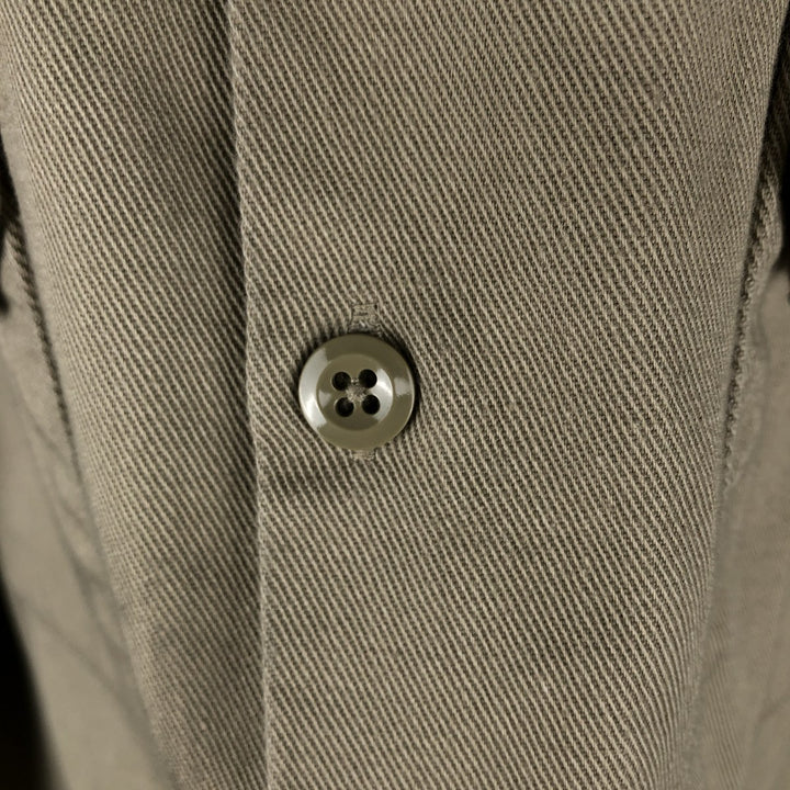 Dickies long-sleeved work shirt, boxy, men's size L cotton Beige type Vintage Second Hand