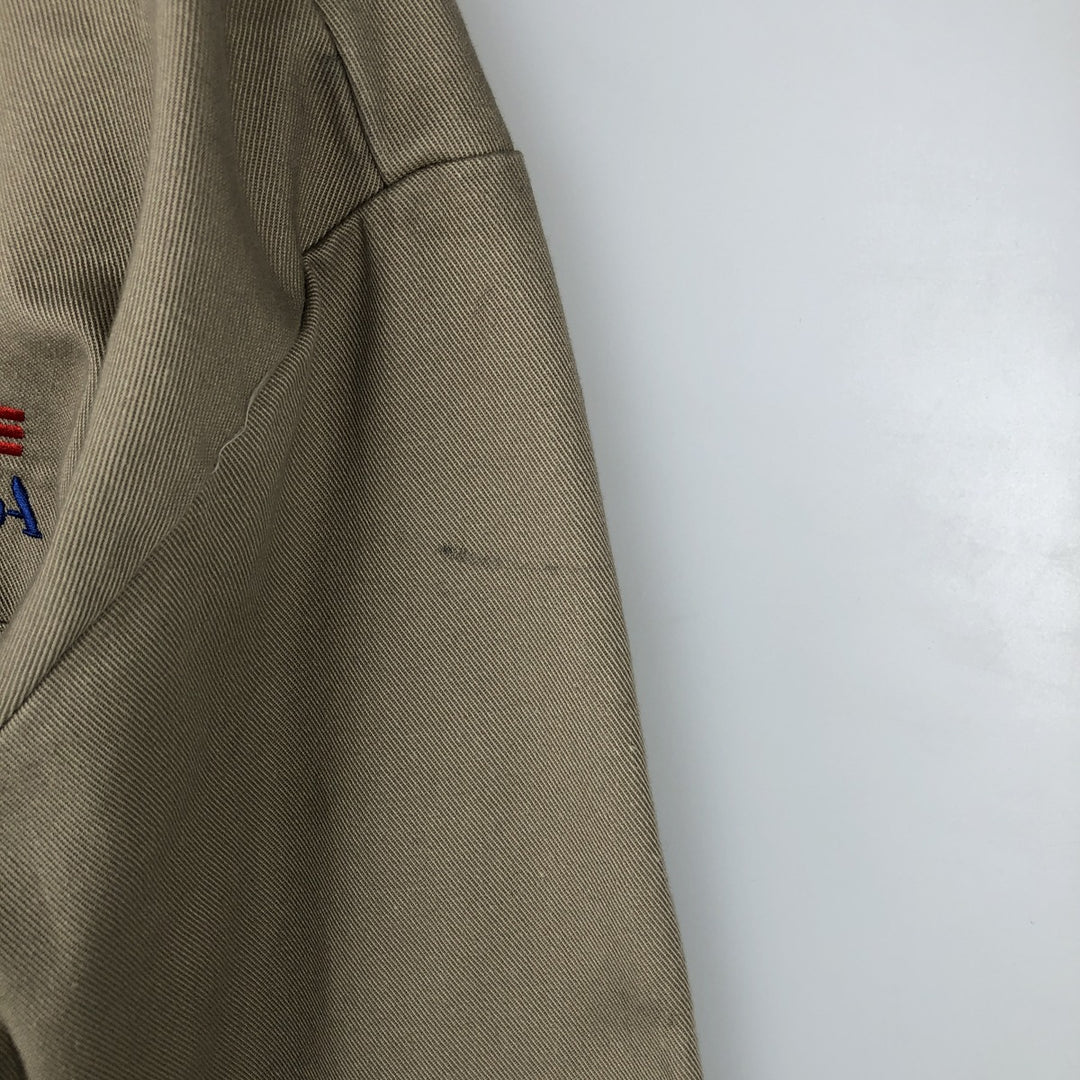 Dickies long-sleeved work shirt, boxy, men's size L cotton Beige type Vintage Second Hand