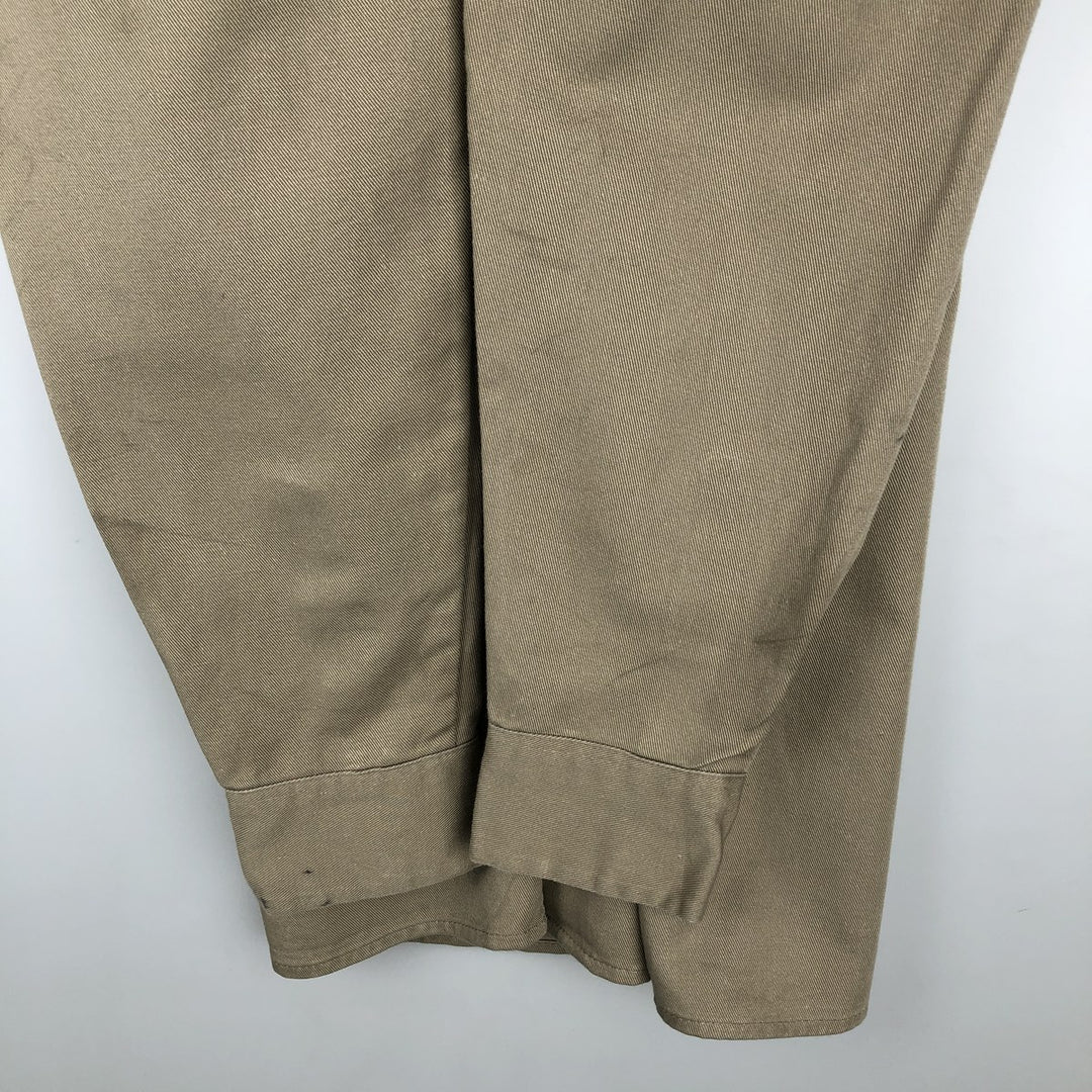 Dickies long-sleeved work shirt, boxy, men's size L cotton Beige type Vintage Second Hand