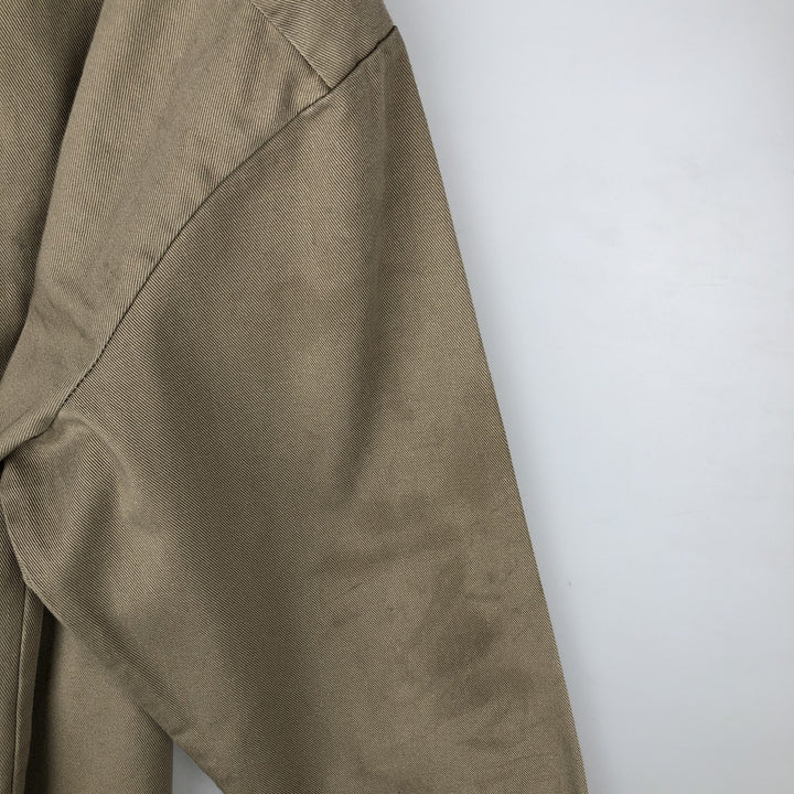 Dickies long-sleeved work shirt, boxy, men's size L cotton Beige type Vintage Second Hand