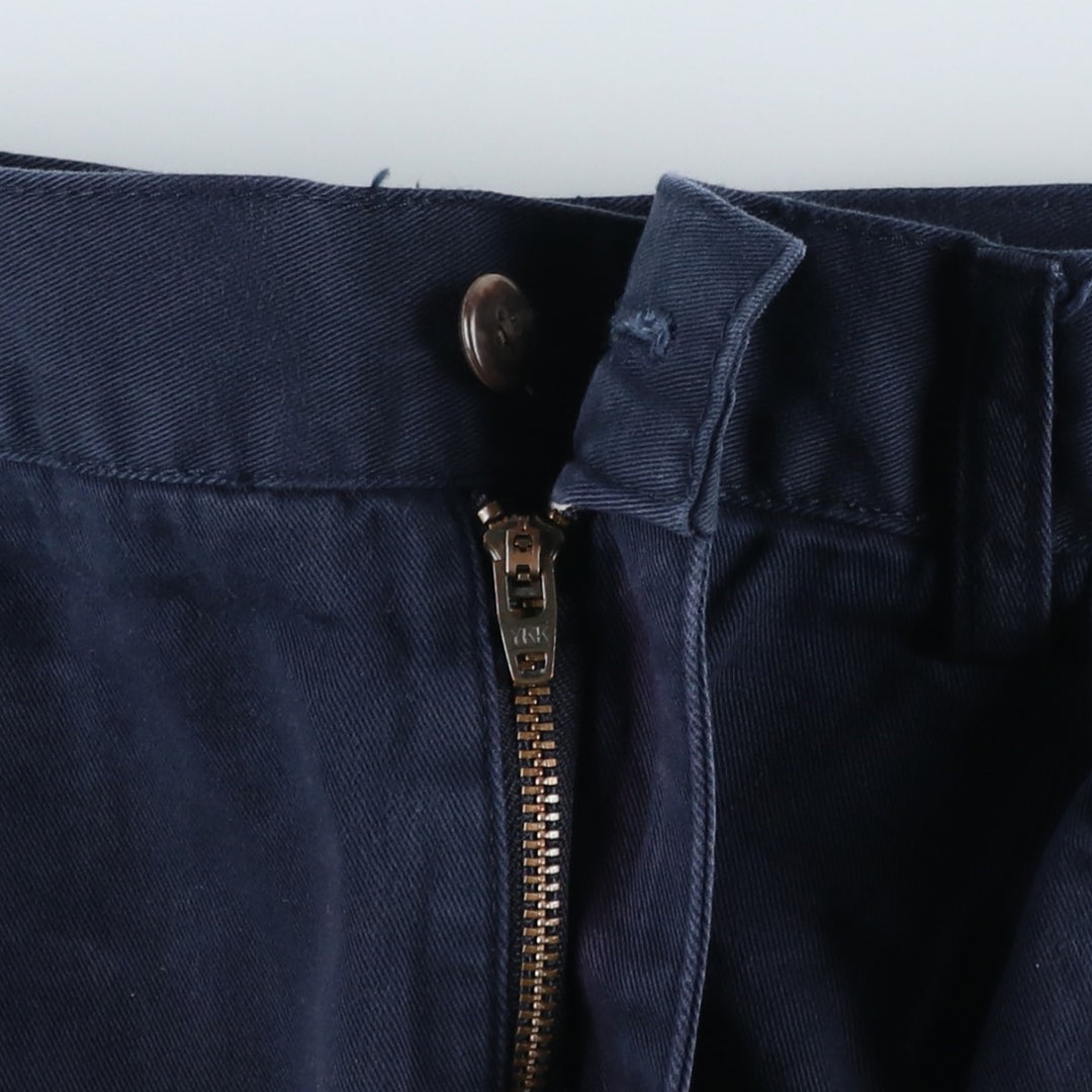 Ralph Lauren POLO by Ralph Lauren ANDREW SHORT Two-pleat chino shorts, short pants, men's size W36 cotton navy blue type Vintage Second Hand