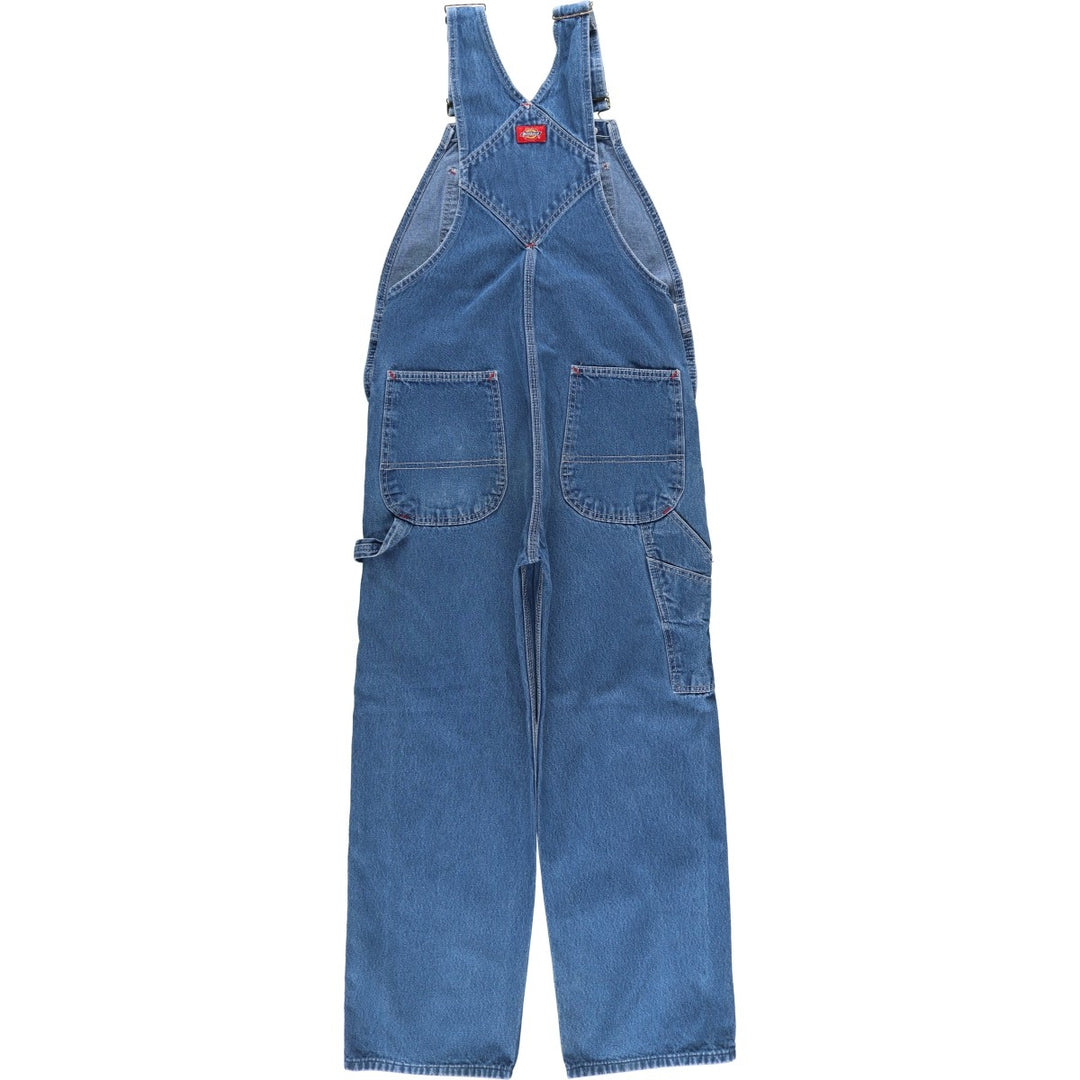 Dickies denim overalls, men's size W30 (approx.) cotton blue type Vintage Second Hand