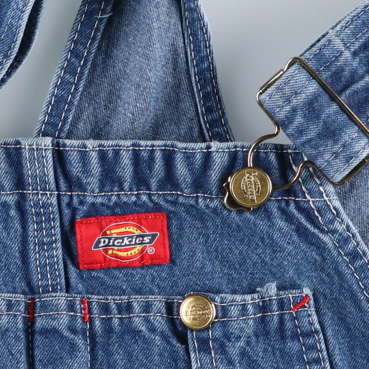 Dickies denim overalls, men's size W30 (approx.) cotton blue type Vintage Second Hand
