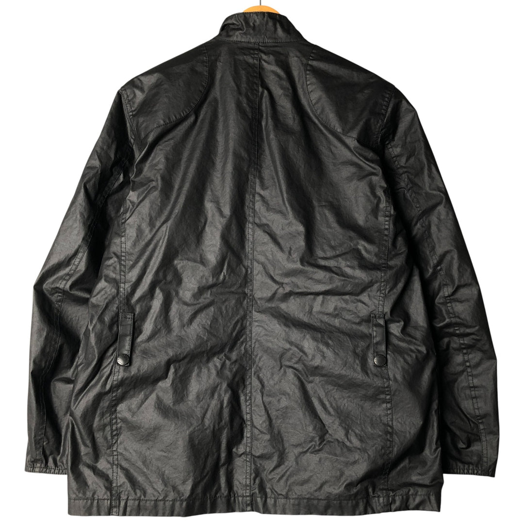 2000'S Barbour INTERNATIONAL waxed cotton oiled jacket, men's size L Waxed cotton black type Vintage Second Hand