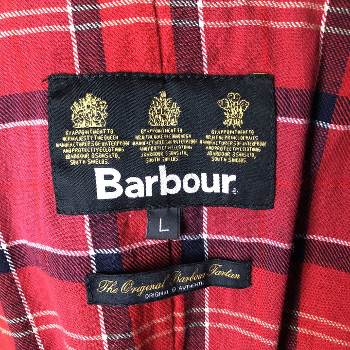 2000'S Barbour INTERNATIONAL waxed cotton oiled jacket, men's size L Waxed cotton black type Vintage Second Hand