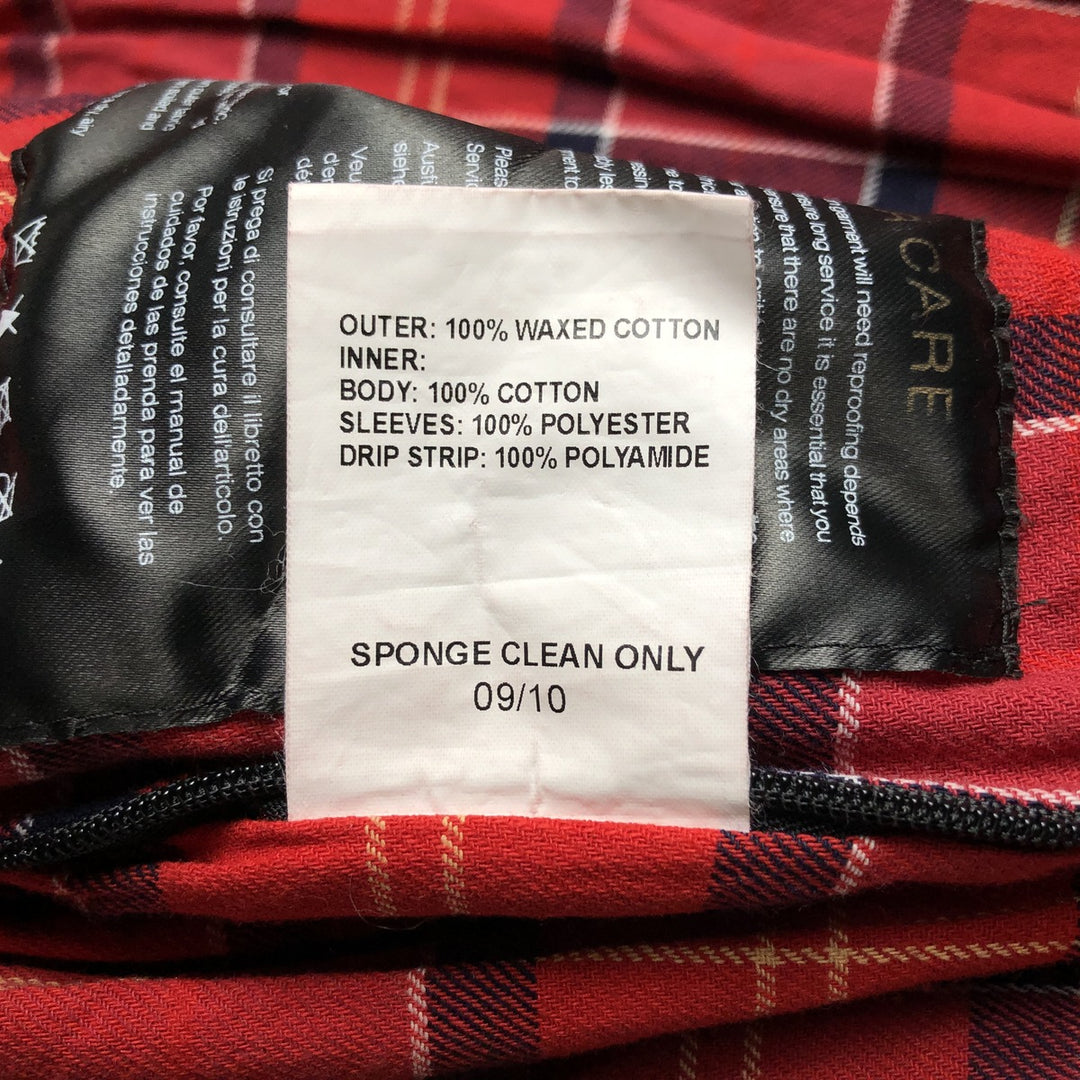 2000'S Barbour INTERNATIONAL waxed cotton oiled jacket, men's size L Waxed cotton black type Vintage Second Hand