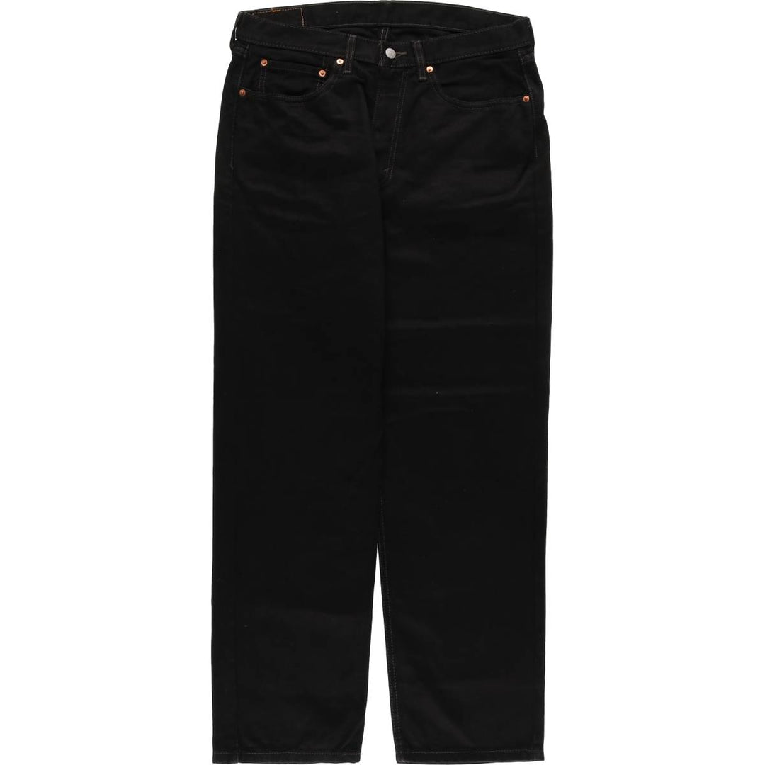 Levi's 550 Black Denim Tapered Denim Pants Men's W34 cotton black type Vintage Second Hand