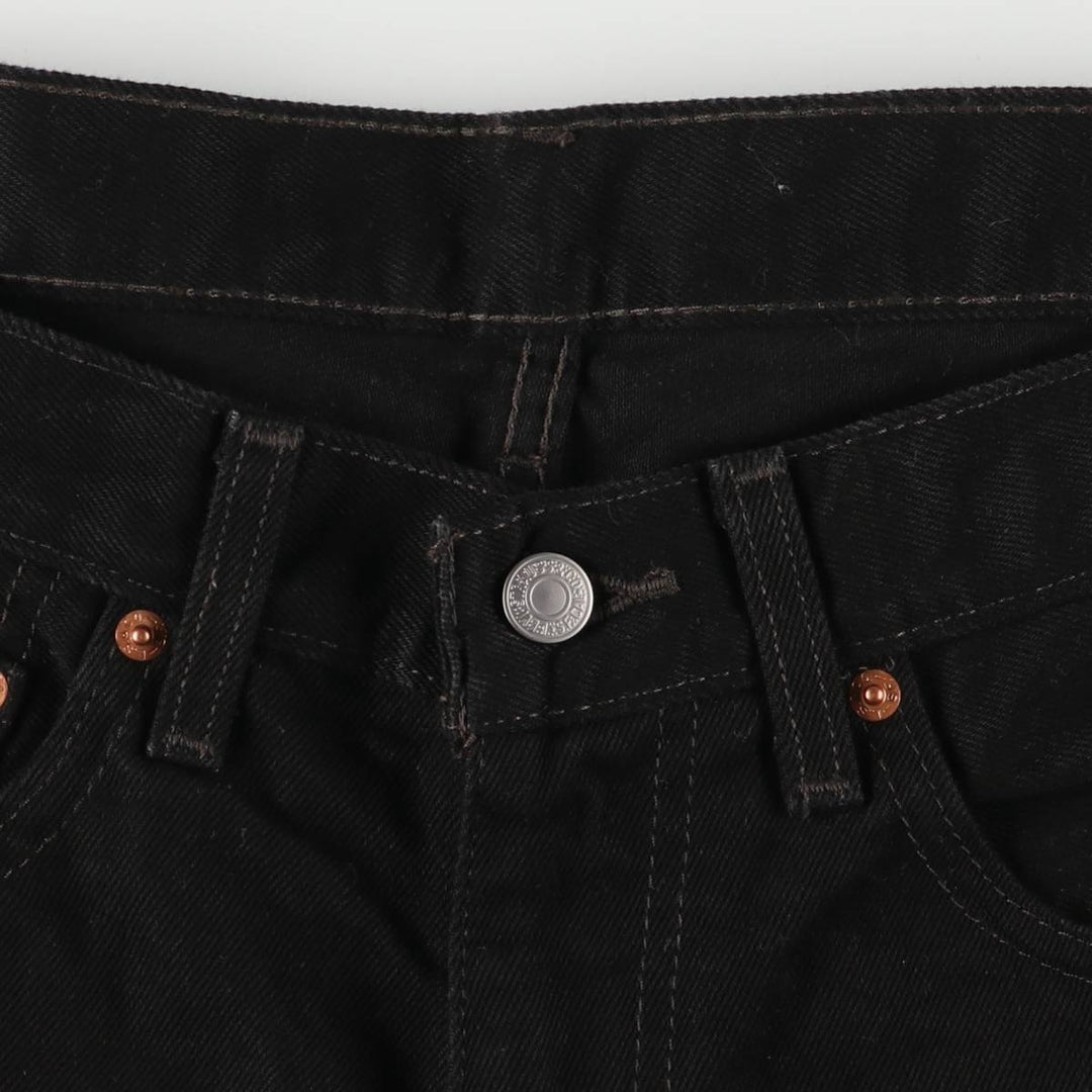 Levi's 550 Black Denim Tapered Denim Pants Men's W34 cotton black type Vintage Second Hand