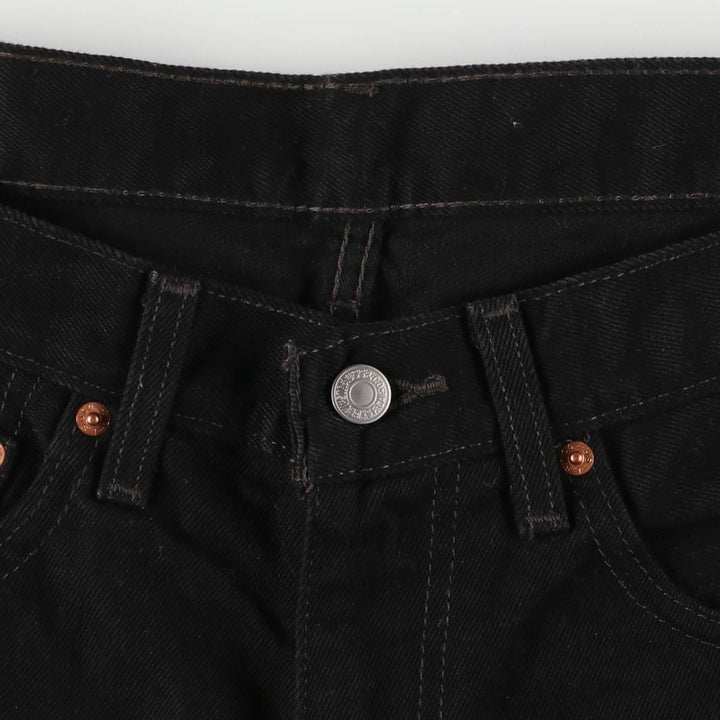 Levi's 550 Black Denim Tapered Denim Pants Men's W34 cotton black type Vintage Second Hand